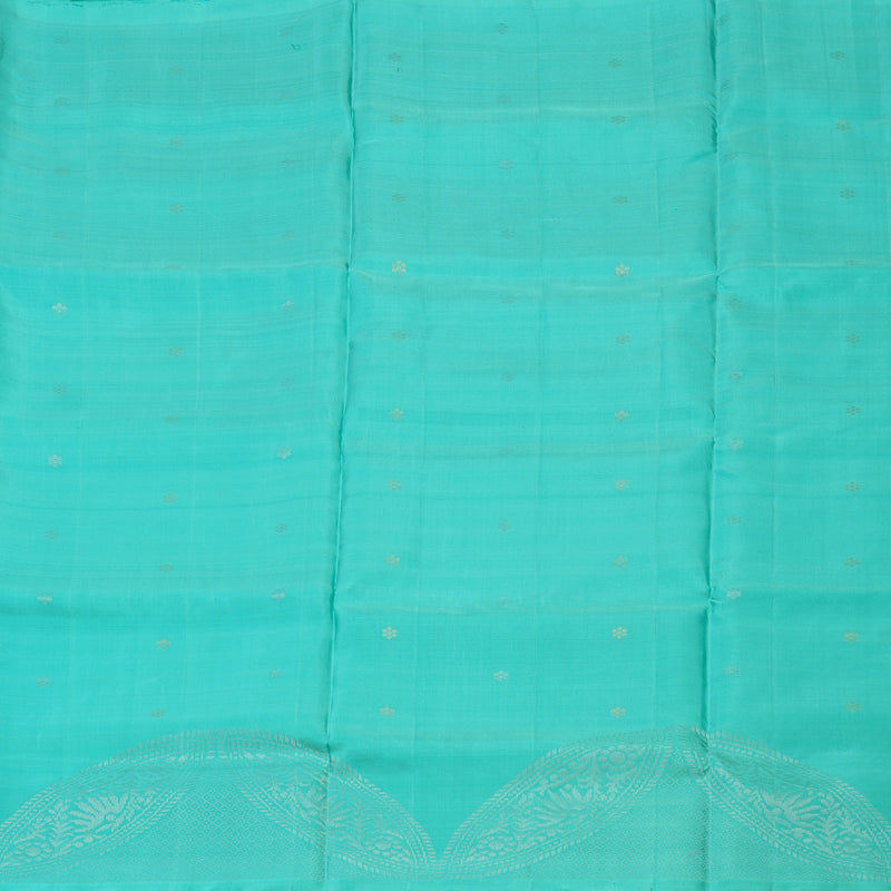 Hayagrivas Handloom Sea Blue Kanjivaram Soft Silk Saree KBE1559K1-7