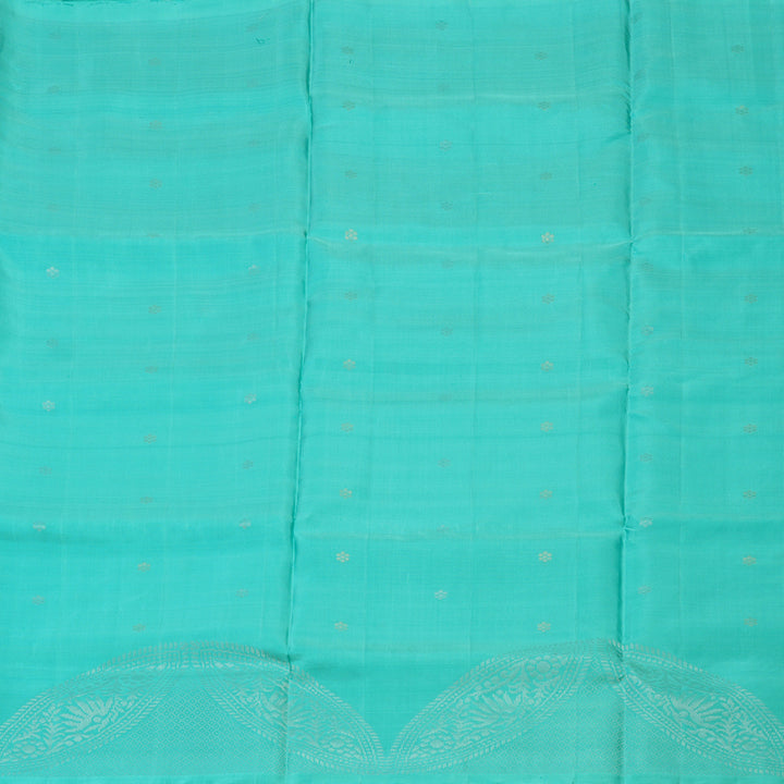 Hayagrivas Handloom Sea Blue Kanjivaram Soft Silk Saree KBE1559K1-7