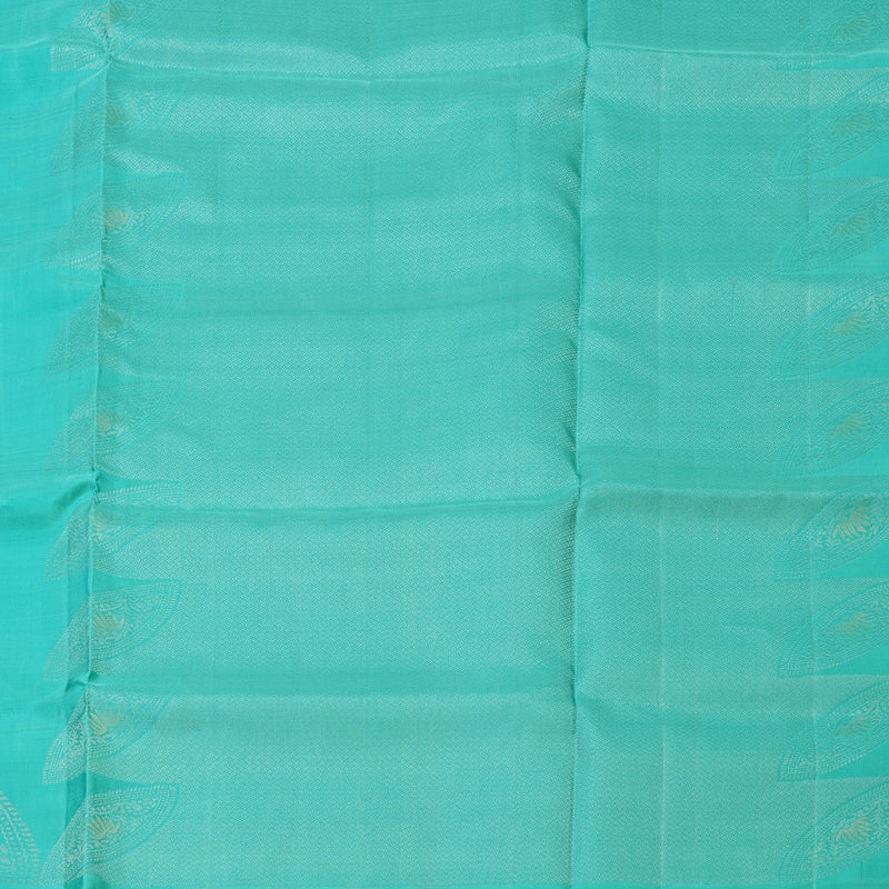 Hayagrivas Handloom Sea Blue Kanjivaram Soft Silk Saree KBE1559K1-7