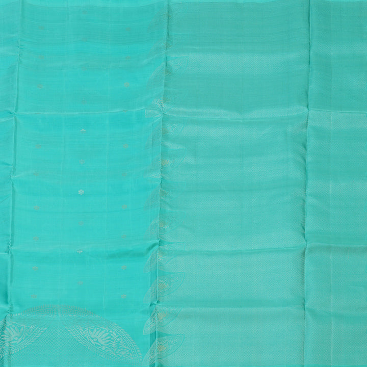 Hayagrivas Handloom Sea Blue Kanjivaram Soft Silk Saree KBE1559K1-7