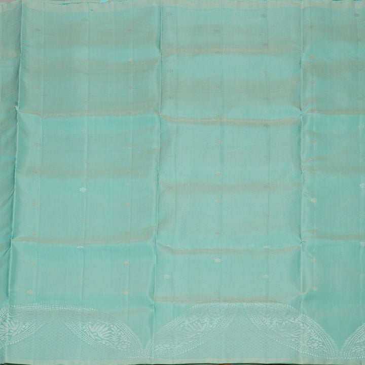 Hayagrivas Handloom Powder Blue Kanjivaram Soft Silk Saree KBE1559K1-8