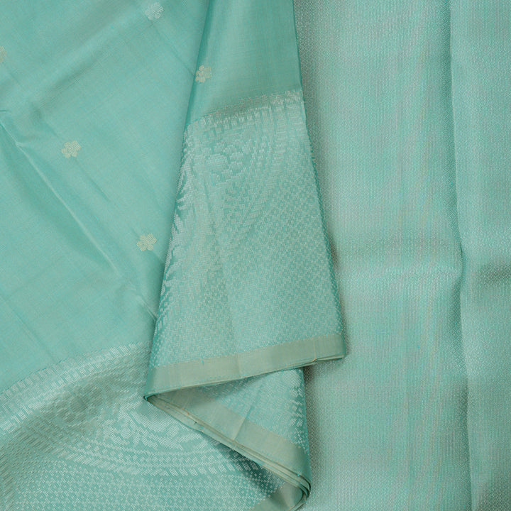 Hayagrivas Handloom Powder Blue Kanjivaram Soft Silk Saree KBE1559K1-8
