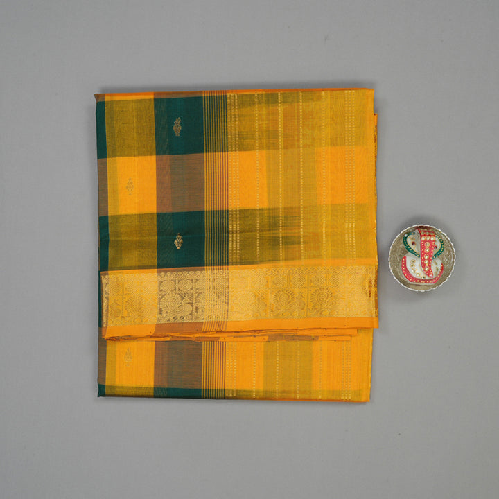 Hayagrivas Multicolour Checks Pure Silk Cotton Saree KBE1563K1-4