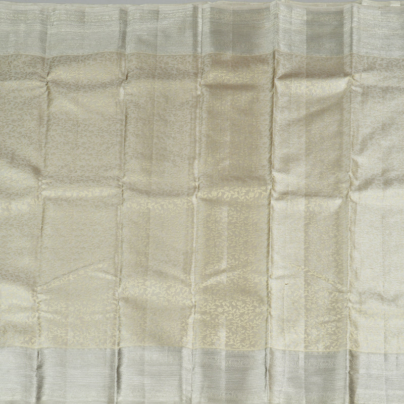 Hayagrivas Silver Grey Handloom Kanjivaram Silk Saree KBE156D16-1