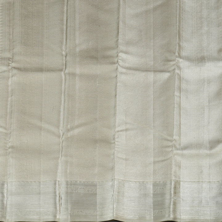 Hayagrivas Silver Grey Handloom Kanjivaram Silk Saree KBE156D16-1