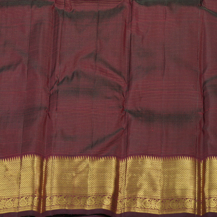 Hayagrivas Handloom Araku Maroon Kanjivaram Silk Saree KBE1576K1-1