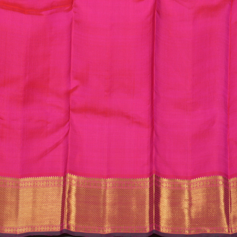 Hayagrivas Handloom Rani Pink Bridal Kanjivaram Silk Saree KBE1577K2-1