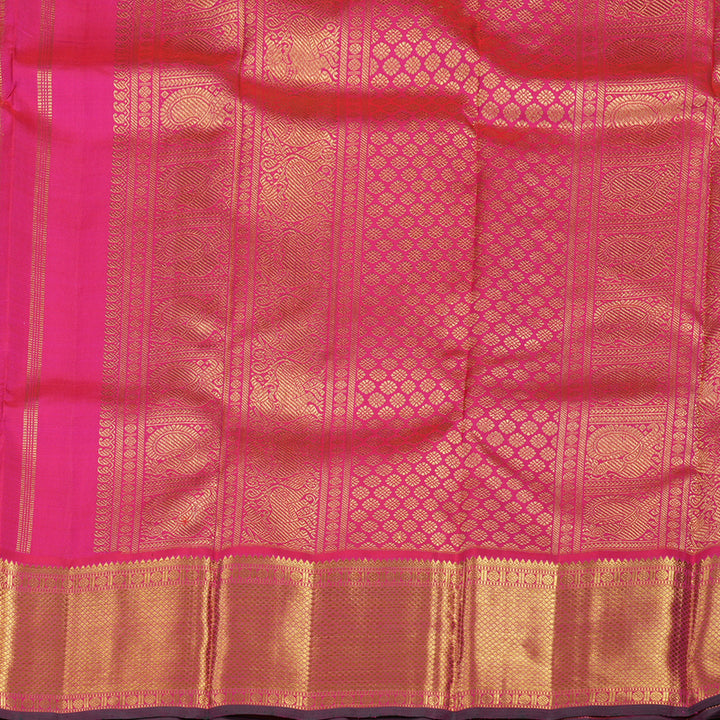 Hayagrivas Handloom Rani Pink Bridal Kanjivaram Silk Saree KBE1577K2-1