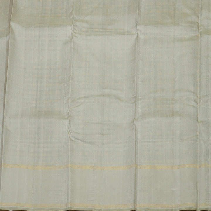 Hayagrivas Handloom Multicolour Checks Kanjivaram Silk Saree with Light Grey border KBE1580K2-1