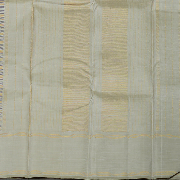 Hayagrivas Handloom Multicolour Checks Kanjivaram Silk Saree with Light Grey border KBE1580K2-1