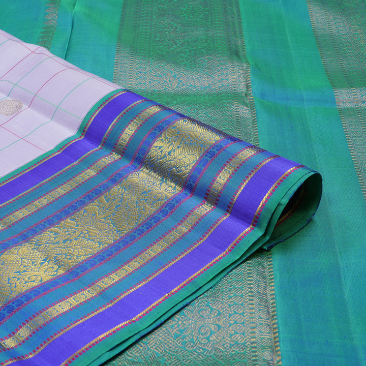Hayagrivas Handloom Lilac Kanjivaram Silk Saree KBE1580K4-1