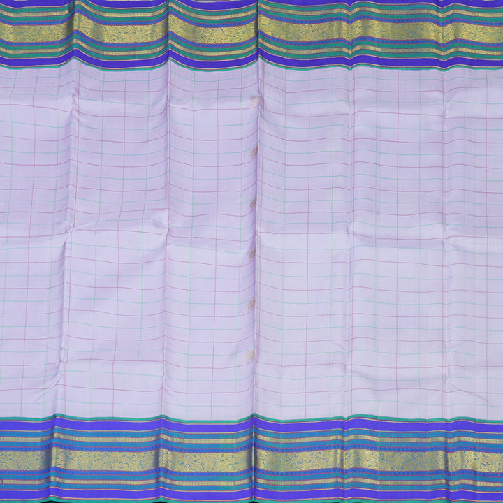 Hayagrivas Handloom Lilac Kanjivaram Silk Saree KBE1580K4-1