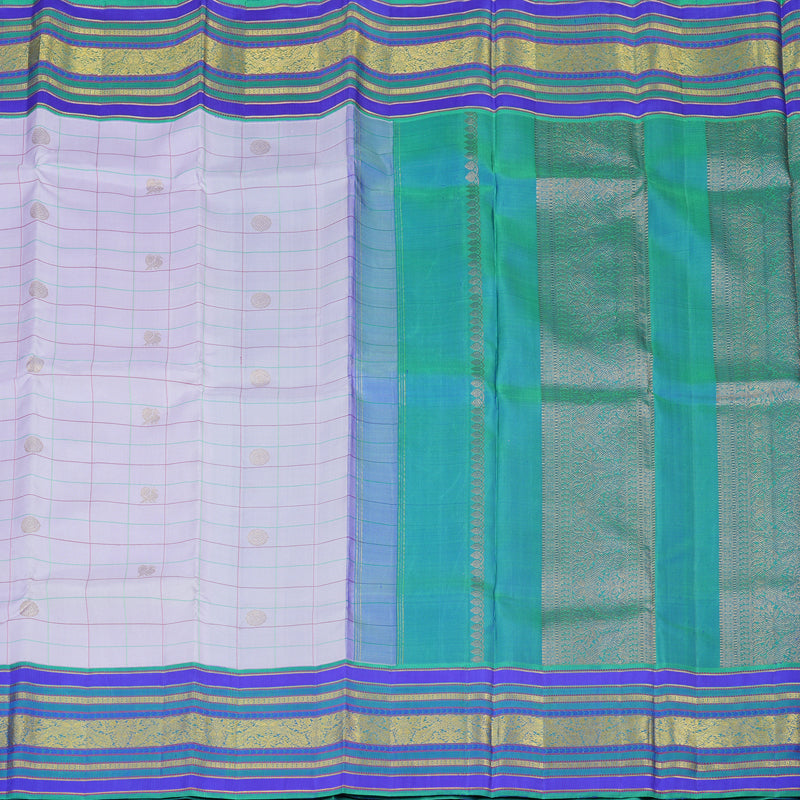 Hayagrivas Handloom Lilac Kanjivaram Silk Saree KBE1580K4-1