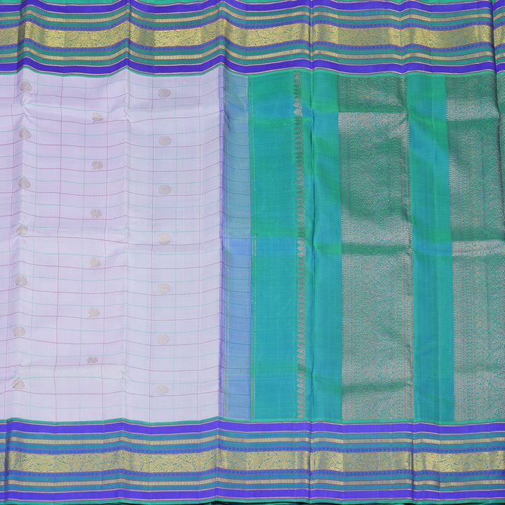 Hayagrivas Handloom Lilac Kanjivaram Silk Saree KBE1580K4-1