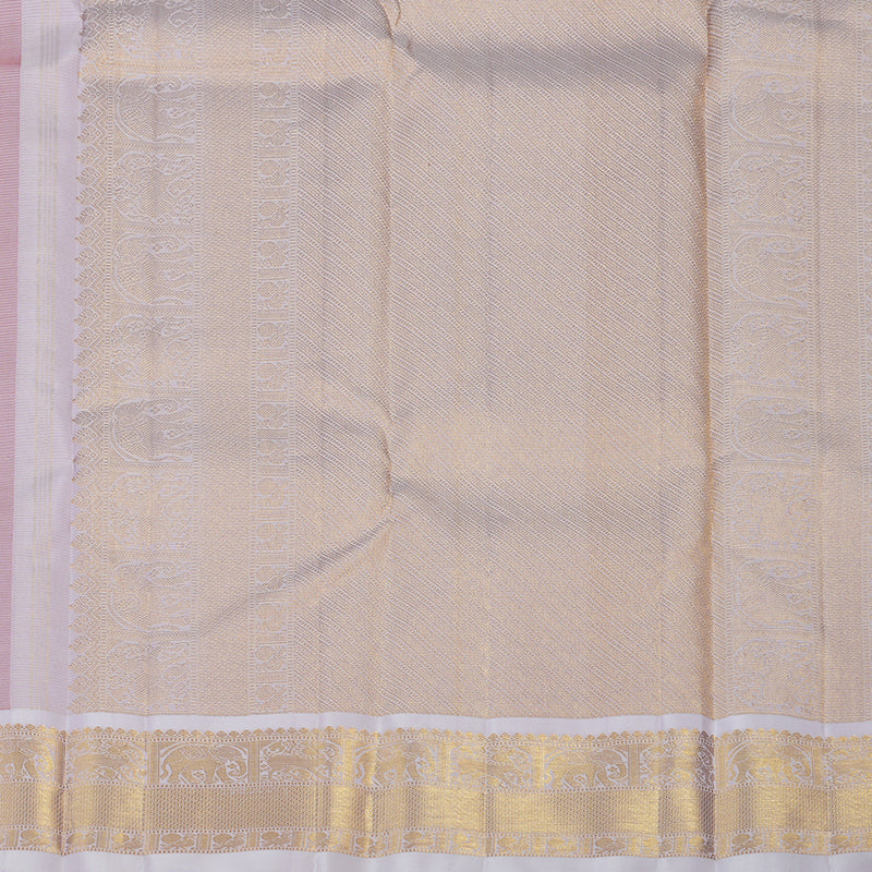 Hayagrivas Handloom Red Kanjivaram Silk Saree with Lilac border KBE1582K1-2