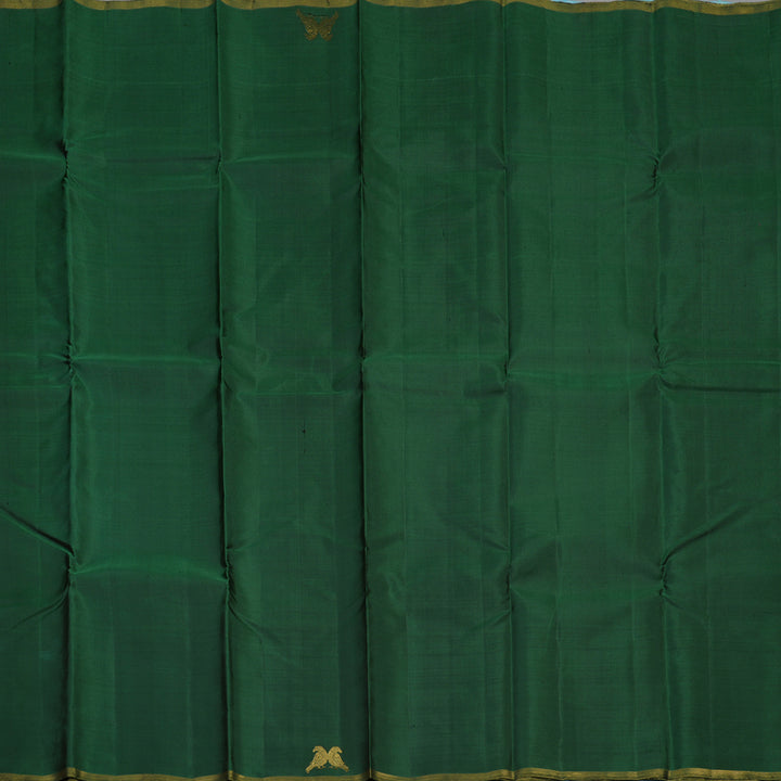 Hayagrivas Handloom Bottle Green Kanjivaram Silk Saree KBE1585K3-2