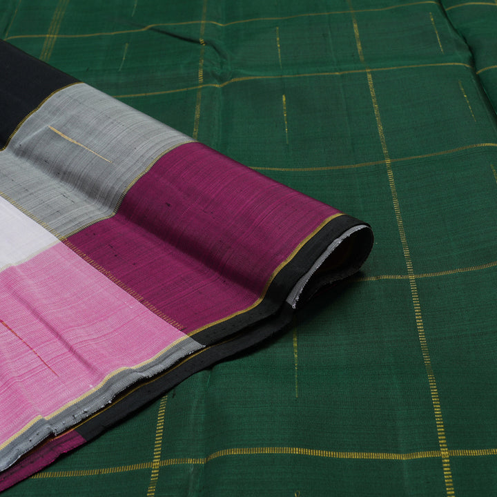 Hayagrivas Handloom Multicolour Kanjivaram Silk Saree KBE1585K4-1