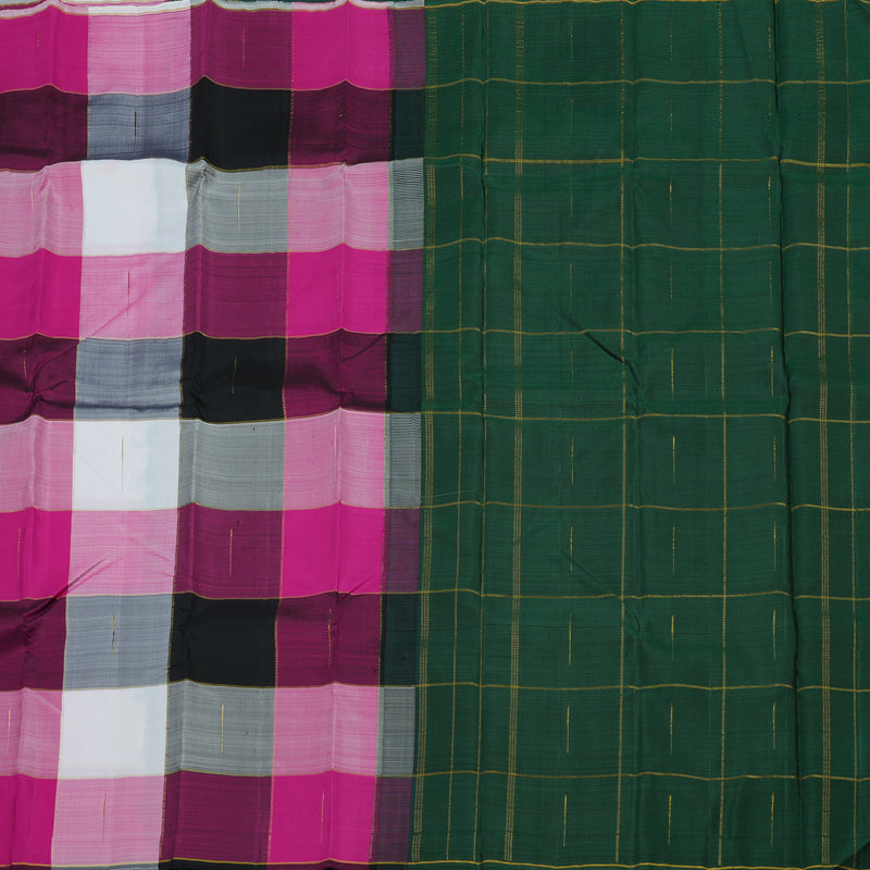 Hayagrivas Handloom Multicolour Kanjivaram Silk Saree KBE1585K4-1