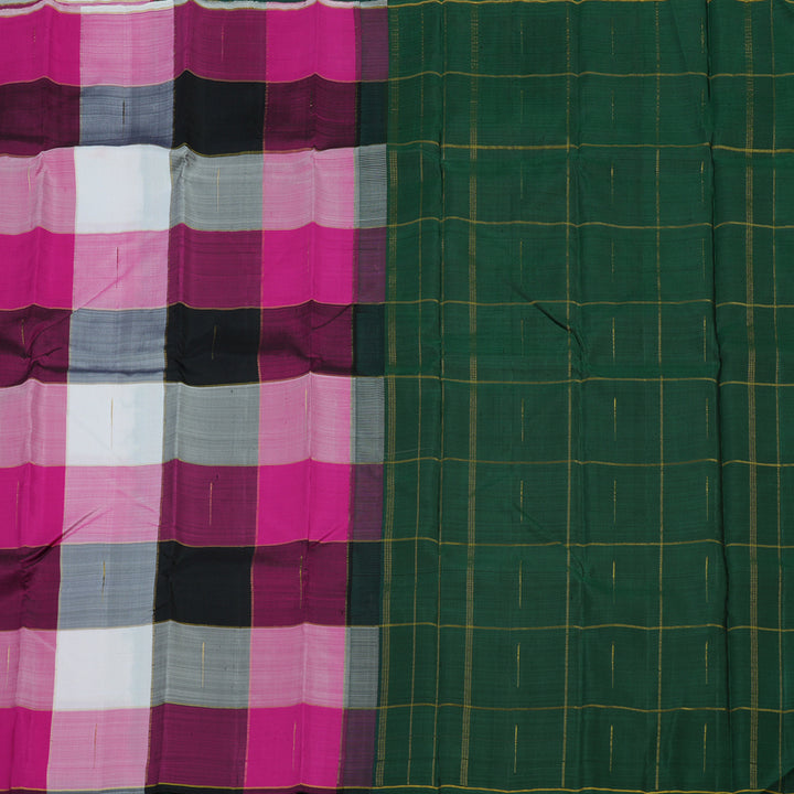 Hayagrivas Handloom Multicolour Kanjivaram Silk Saree KBE1585K4-1