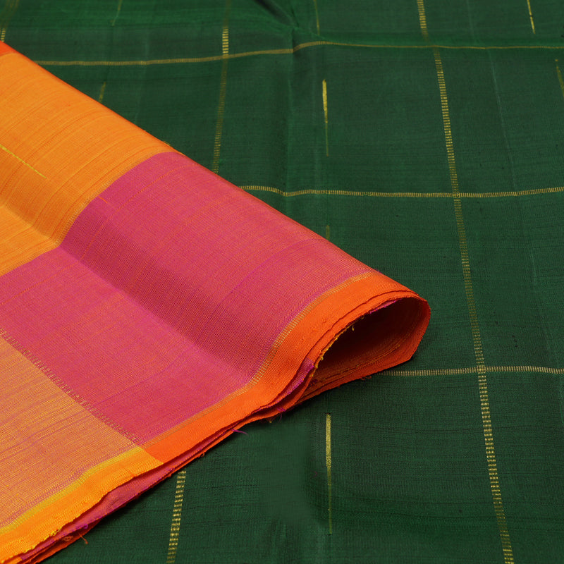 Hayagrivas Handloom Multicolour Checks Kanjivaram Silk Saree KBE1585K4-2
