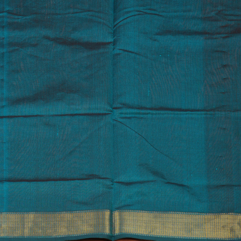 Hayagrivas Deep Rust Orange Pure Silk Cotton Saree KBE1587K1-21