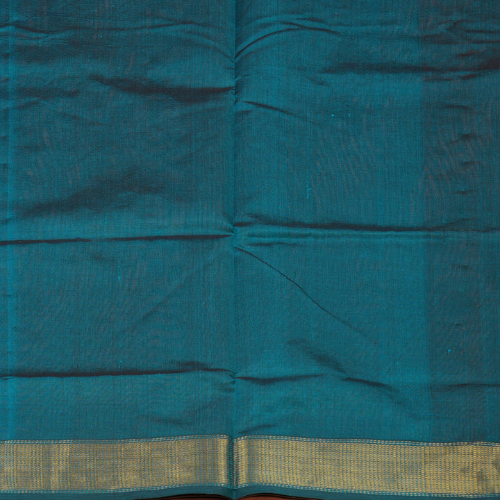 Hayagrivas Deep Rust Orange Pure Silk Cotton Saree KBE1587K1-21