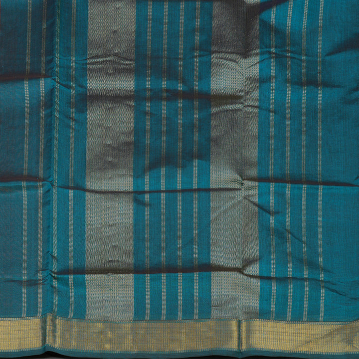 Hayagrivas Deep Rust Orange Pure Silk Cotton Saree KBE1587K1-21