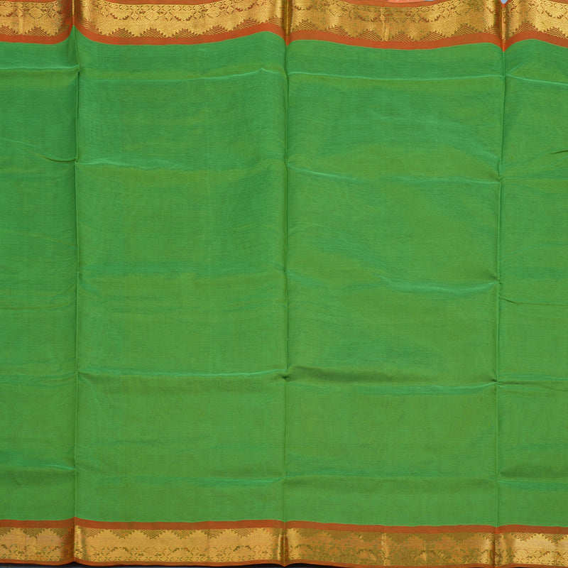 Hayagrivas Parrot Green Pure Silk Cotton Saree KBE1587K1-32