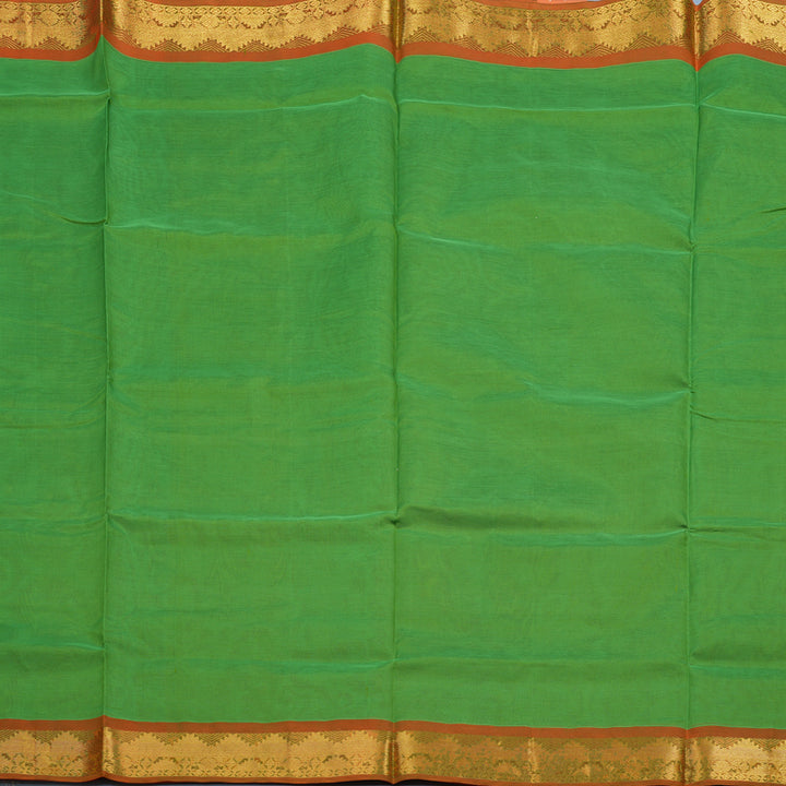 Hayagrivas Parrot Green Pure Silk Cotton Saree KBE1587K1-32