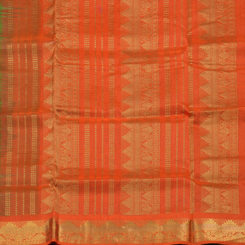 Hayagrivas Parrot Green Pure Silk Cotton Saree KBE1587K1-32