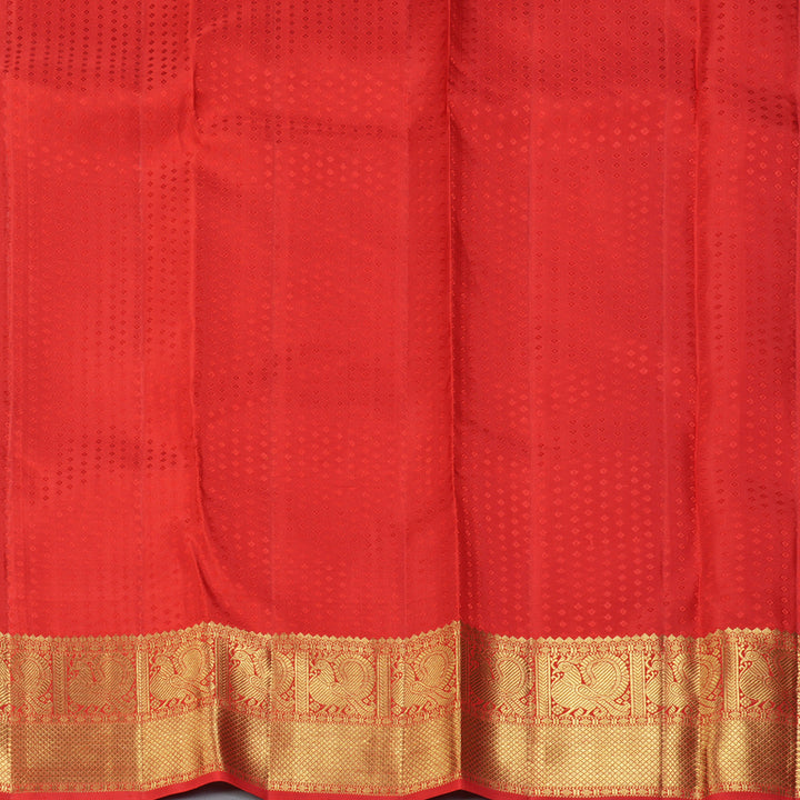 Hayagrivas Handloom Red Kanjivaram Silk Saree KBE1588K1-1