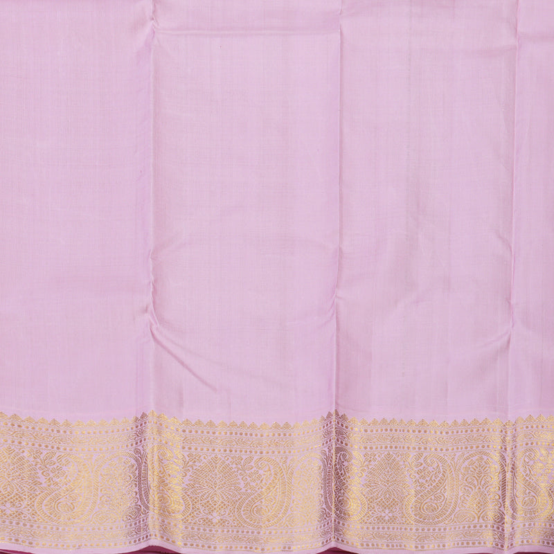 Hayagrivas Handloom Red Kanjivaram Silk Saree with Baby Pink Border KBE1594K2-1