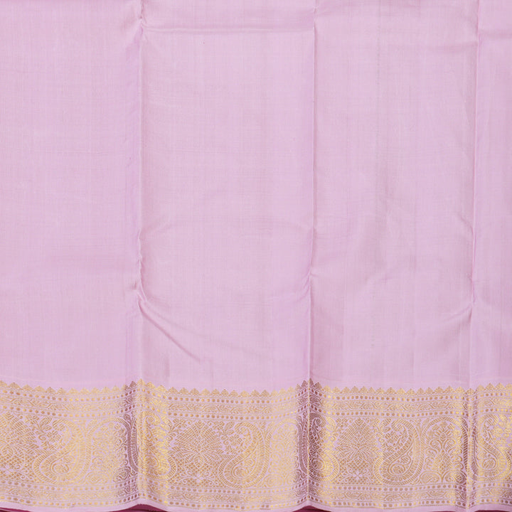Hayagrivas Handloom Red Kanjivaram Silk Saree with Baby Pink Border KBE1594K2-1