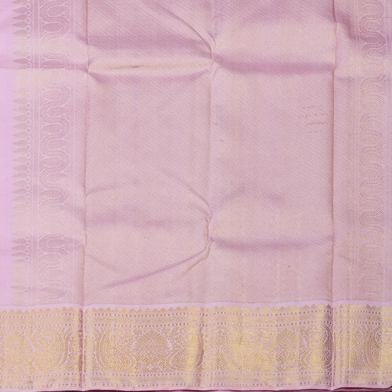 Hayagrivas Handloom Red Kanjivaram Silk Saree with Baby Pink Border KBE1594K2-1