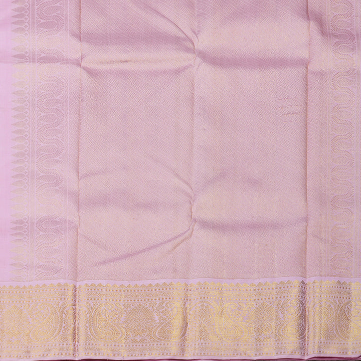 Hayagrivas Handloom Red Kanjivaram Silk Saree with Baby Pink Border KBE1594K2-1