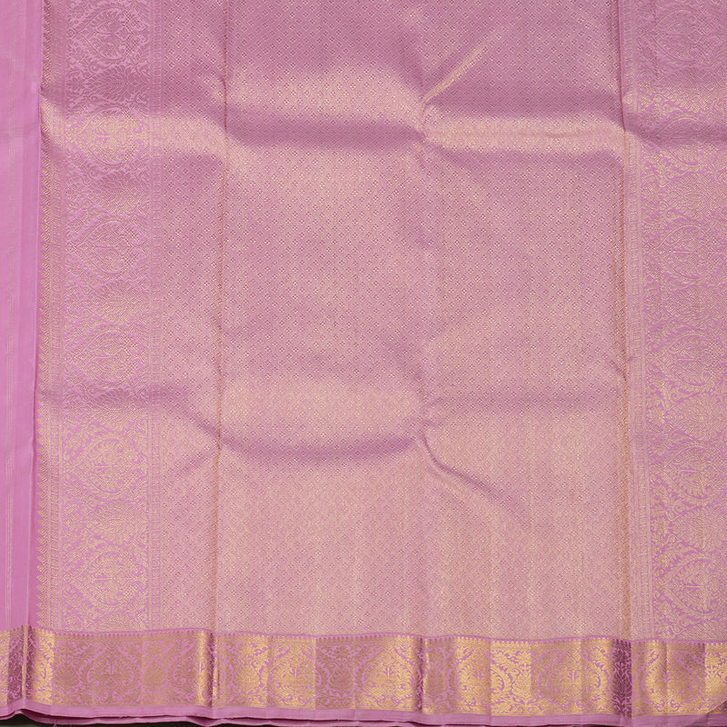 Hayagrivas Handloom Lavendar Pink Kanjivaram Silk Saree KBE1594K5-1