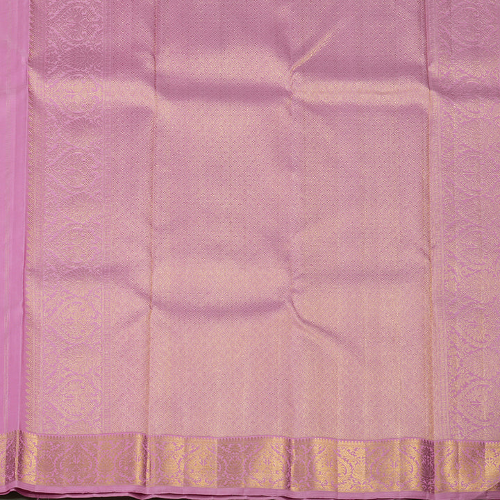Hayagrivas Handloom Lavendar Pink Kanjivaram Silk Saree KBE1594K5-1