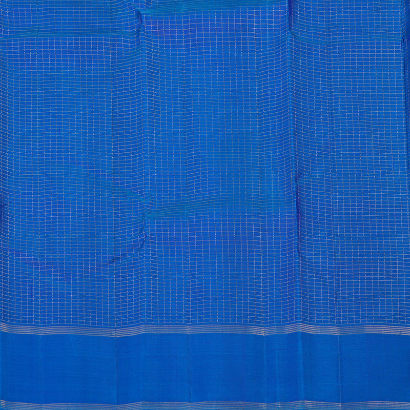 Hayagrivas Handloom Purple Kanjivaram Silk Saree with Peacock Blue border KBE1597K2-2