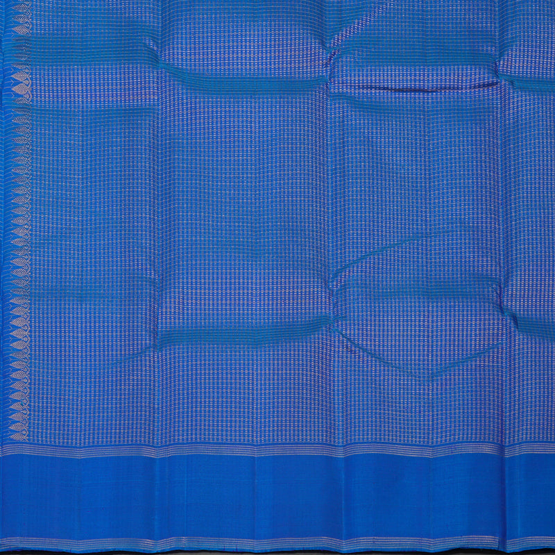 Hayagrivas Handloom Purple Kanjivaram Silk Saree with Peacock Blue border KBE1597K2-2