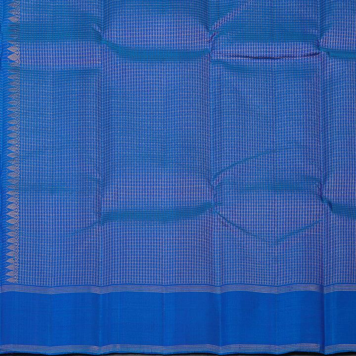 Hayagrivas Handloom Purple Kanjivaram Silk Saree with Peacock Blue border KBE1597K2-2