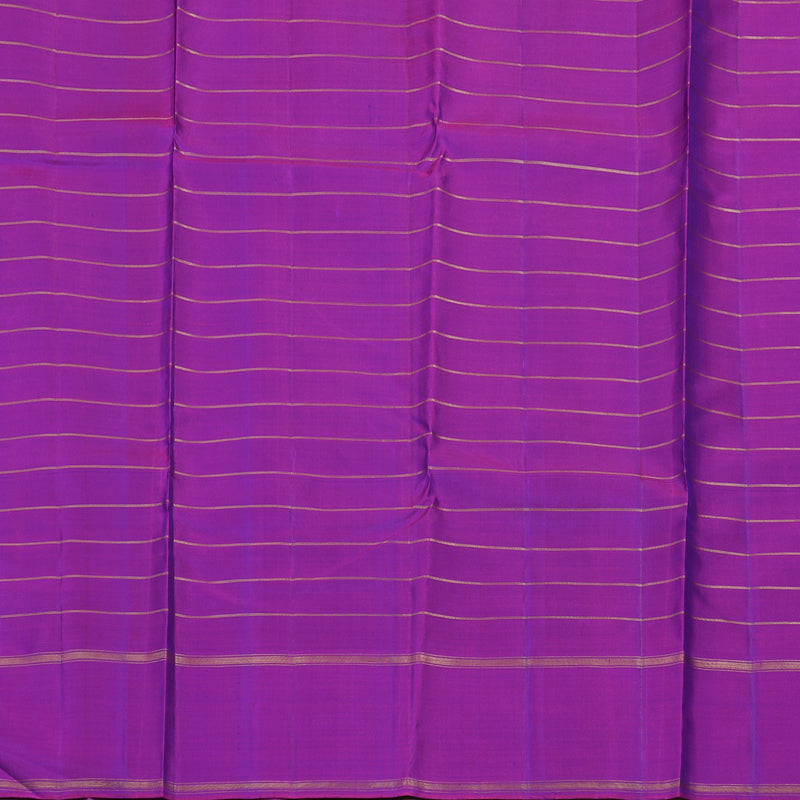 Hayagrivas Handloom Royal Blue Kanjivaram Silk Saree with Purple Border KBE1597K5-4