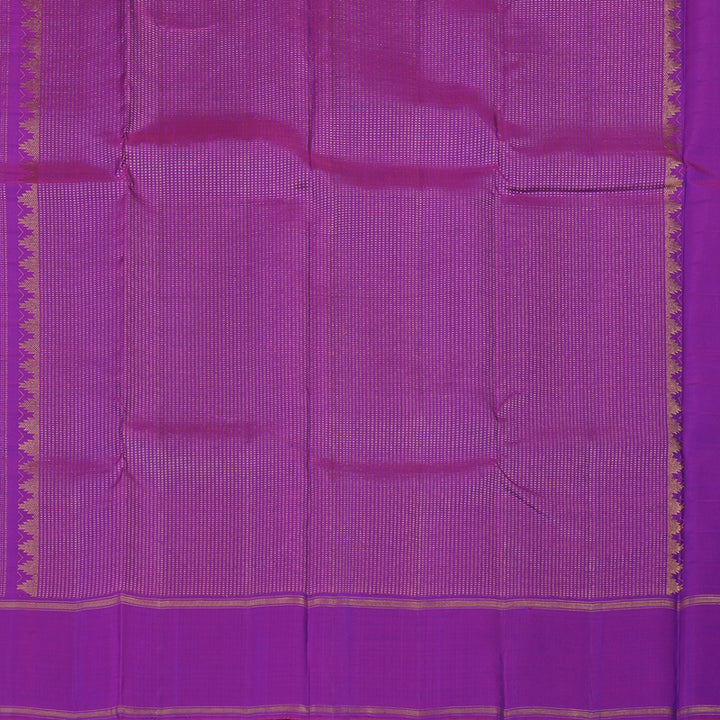 Hayagrivas Handloom Royal Blue Kanjivaram Silk Saree with Purple Border KBE1597K5-4