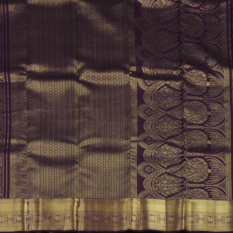 Hayagrivas Handloom Violet Kanjivaram Silk Saree KBE1599K4-1