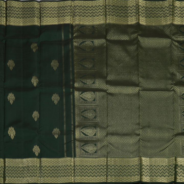 Hayagrivas Handloom Karum Pachai Kanjivaram Silk Saree KBE1599K5-2
