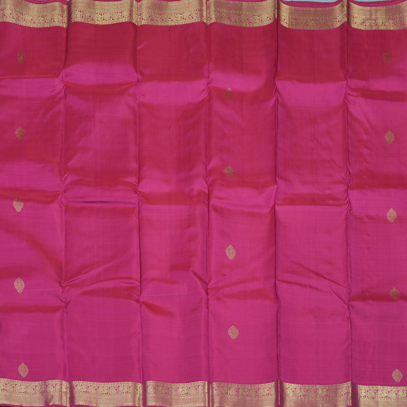 Hayagrivas Handloom Magenta Pink Kanjivaram Silk Saree KBE1599K5-3
