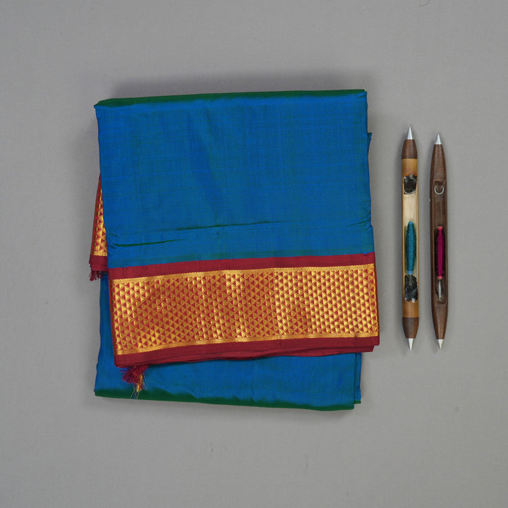 Hayagrivas Handloom Mayilkazhuthu Ten Yards Silk Madisar KBE15D11-1