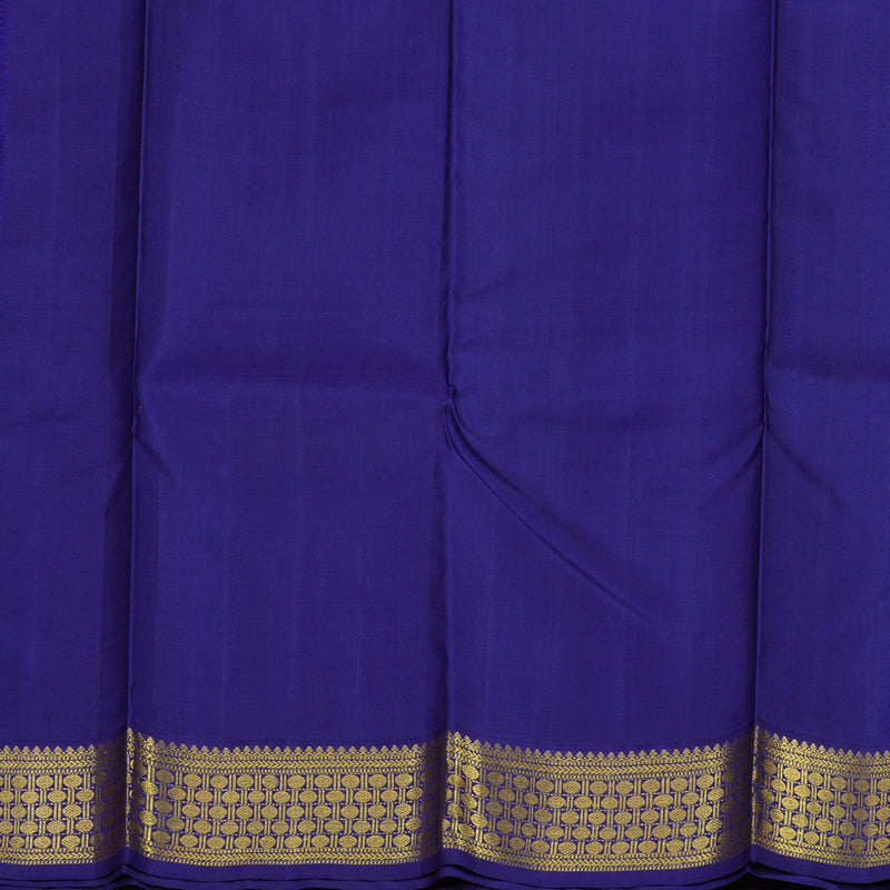 Hayagrivas Handloom Magenta Pink Kanjivaram Silk Saree with Navy Blue Border KBE1600K5-2