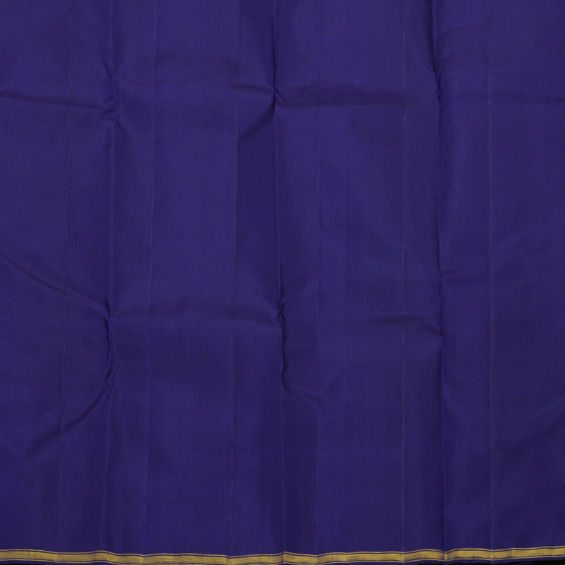 Hayagrivas Handloom Purplish Blue Kanjivaram Silk Saree KBE1601K11-1