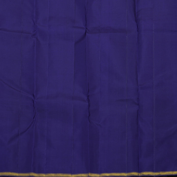 Hayagrivas Handloom Purplish Blue Kanjivaram Silk Saree KBE1601K11-1