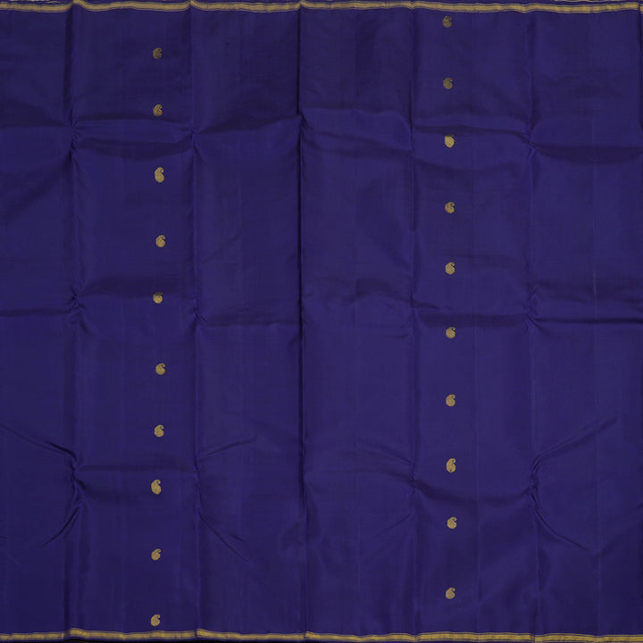 Hayagrivas Handloom Purplish Blue Kanjivaram Silk Saree KBE1601K11-1
